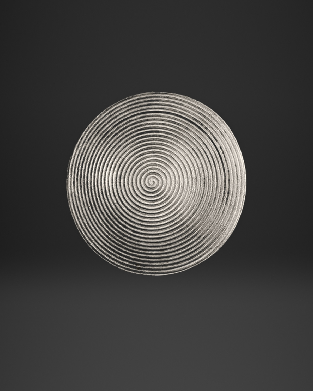 Vinyl Groove Concentric Disc Ring