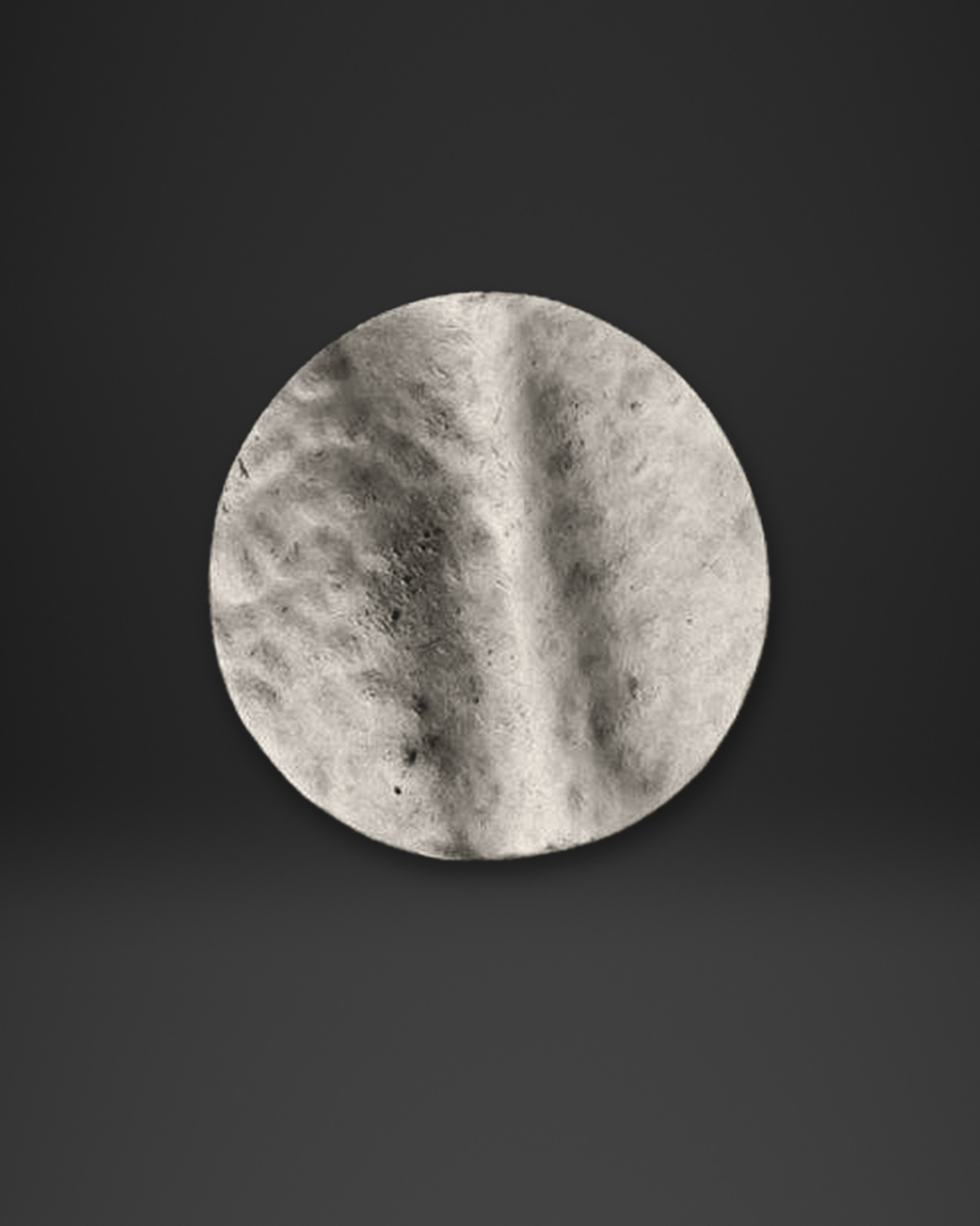 Hammered Folded Disc Ring