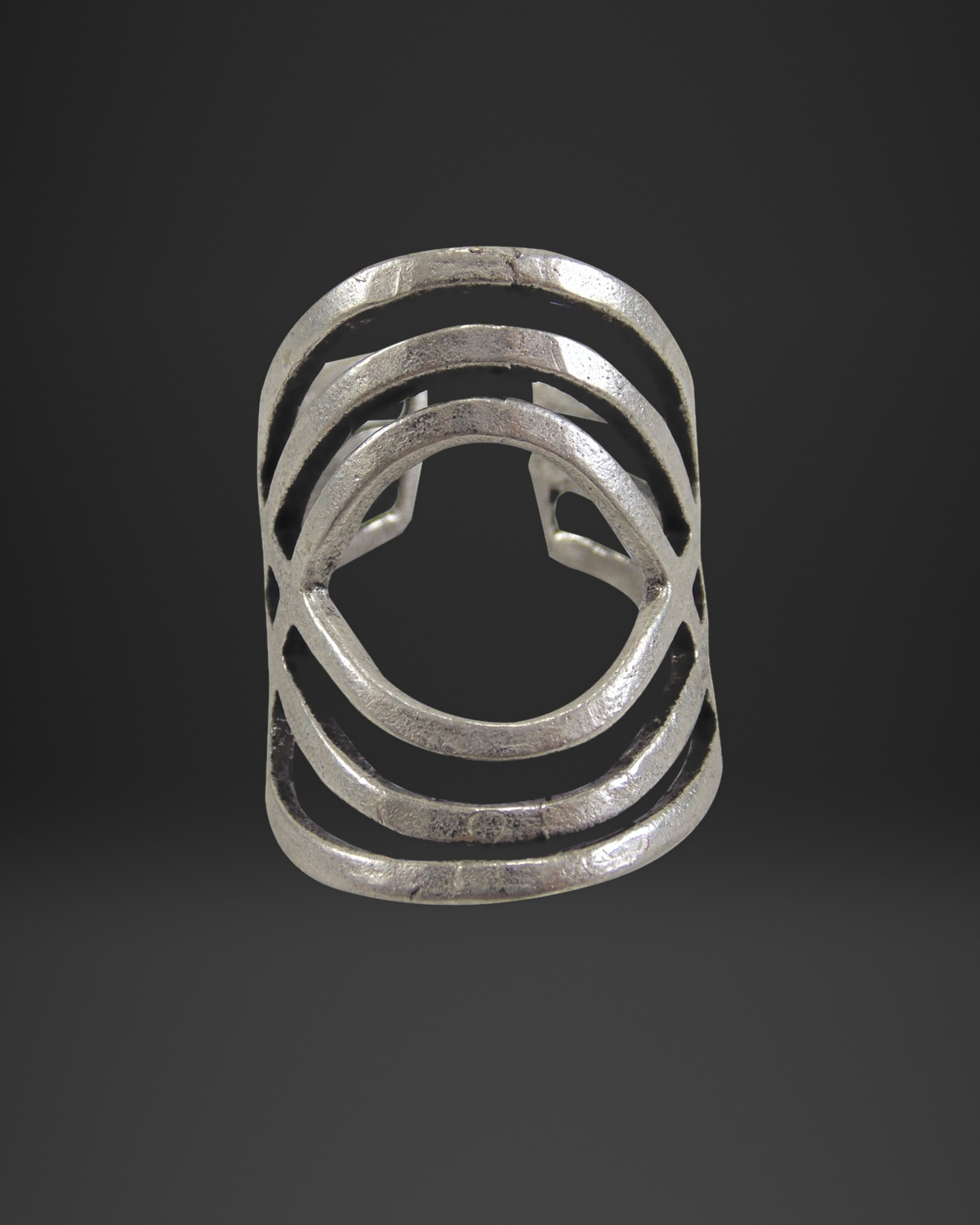 Triple Open Ring Arches Ring