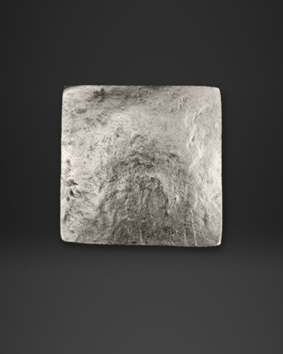 Hammered Square Plate Ring