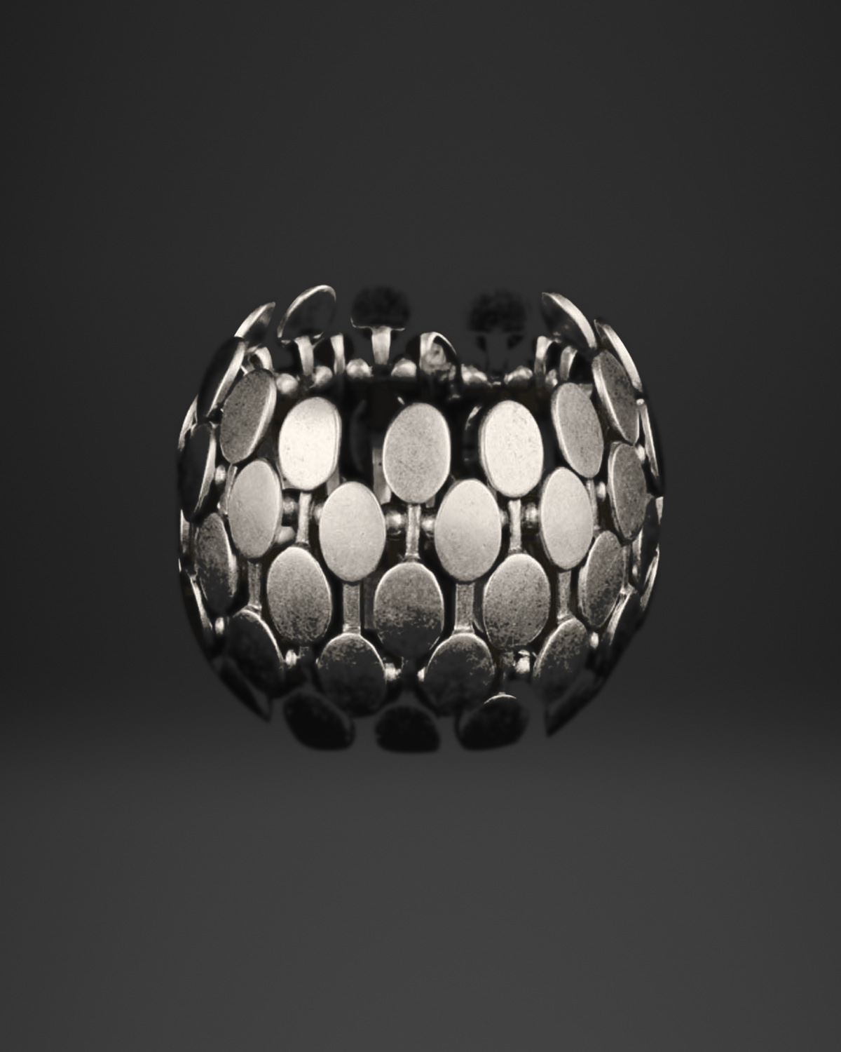 Scale Sequin Band Ring
