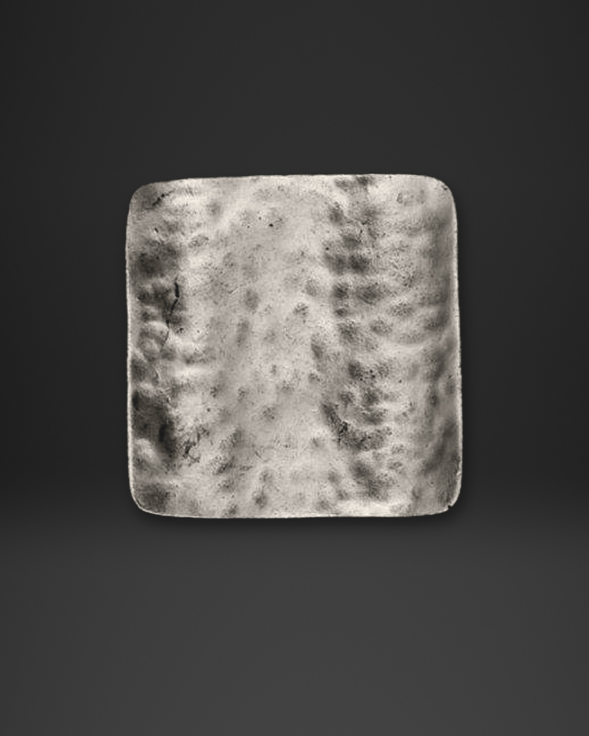 Hammered Square Saddle Ring