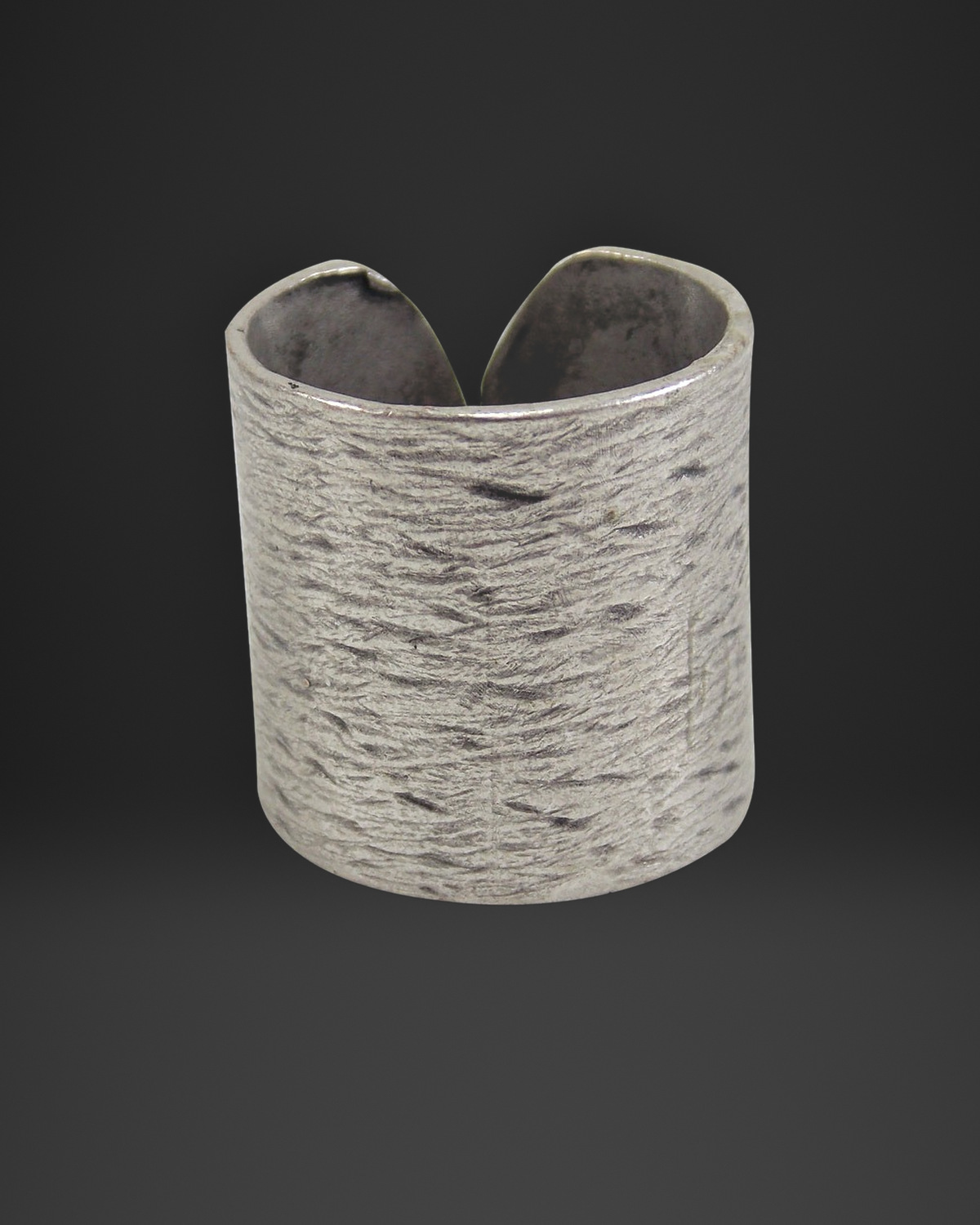 Brushed Wide Open Cuff Ring