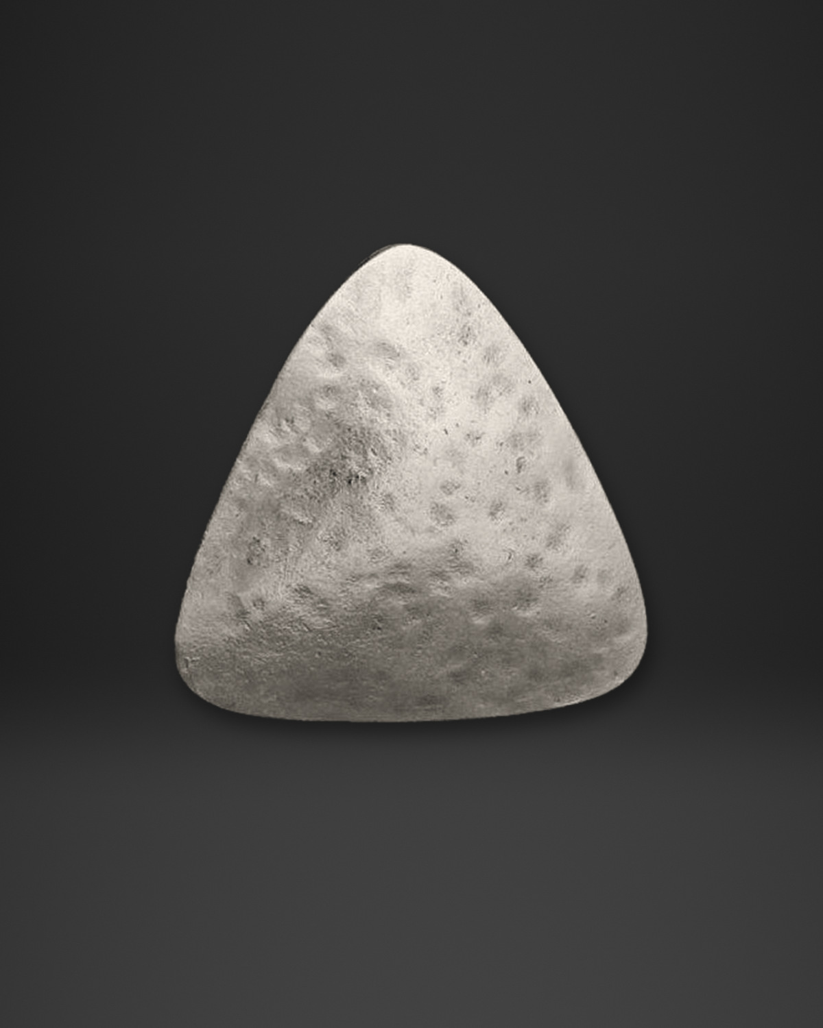 Hammered Triangle Dome Ring