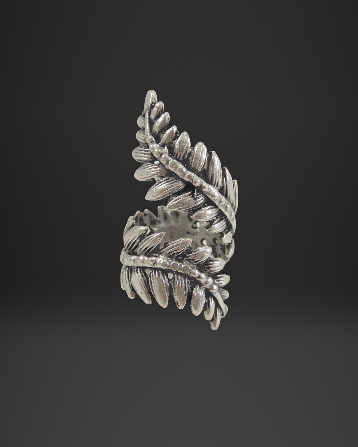 Double Fern Leaf Wrap Ring