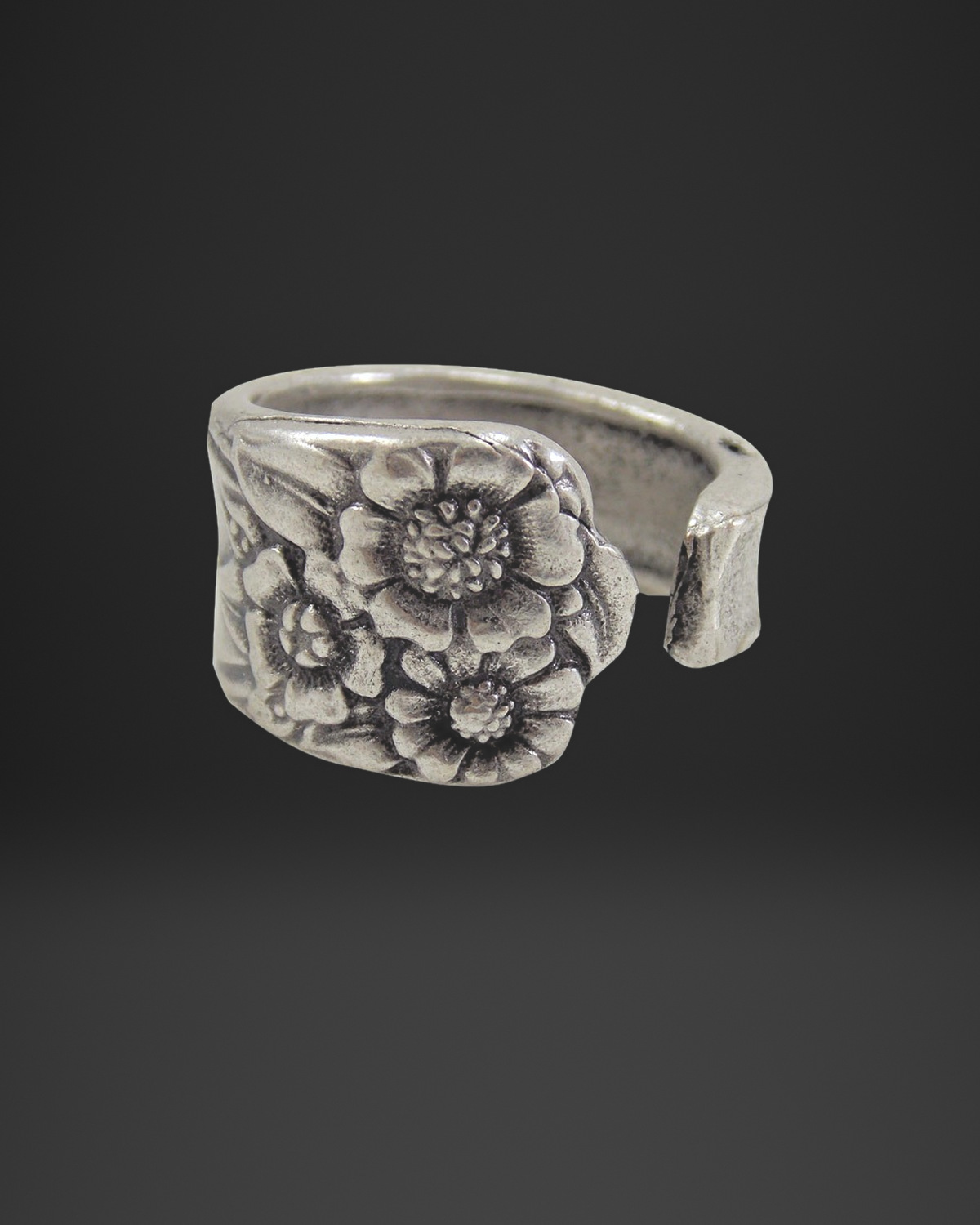 Vintage Flower Spoon Ring