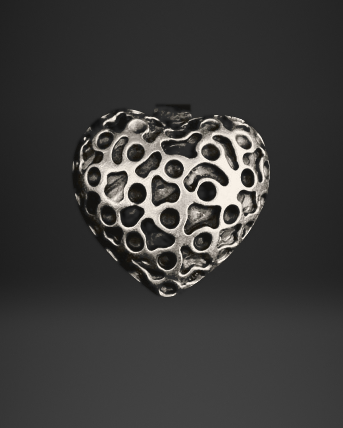 Openwork Heart Statement Ring