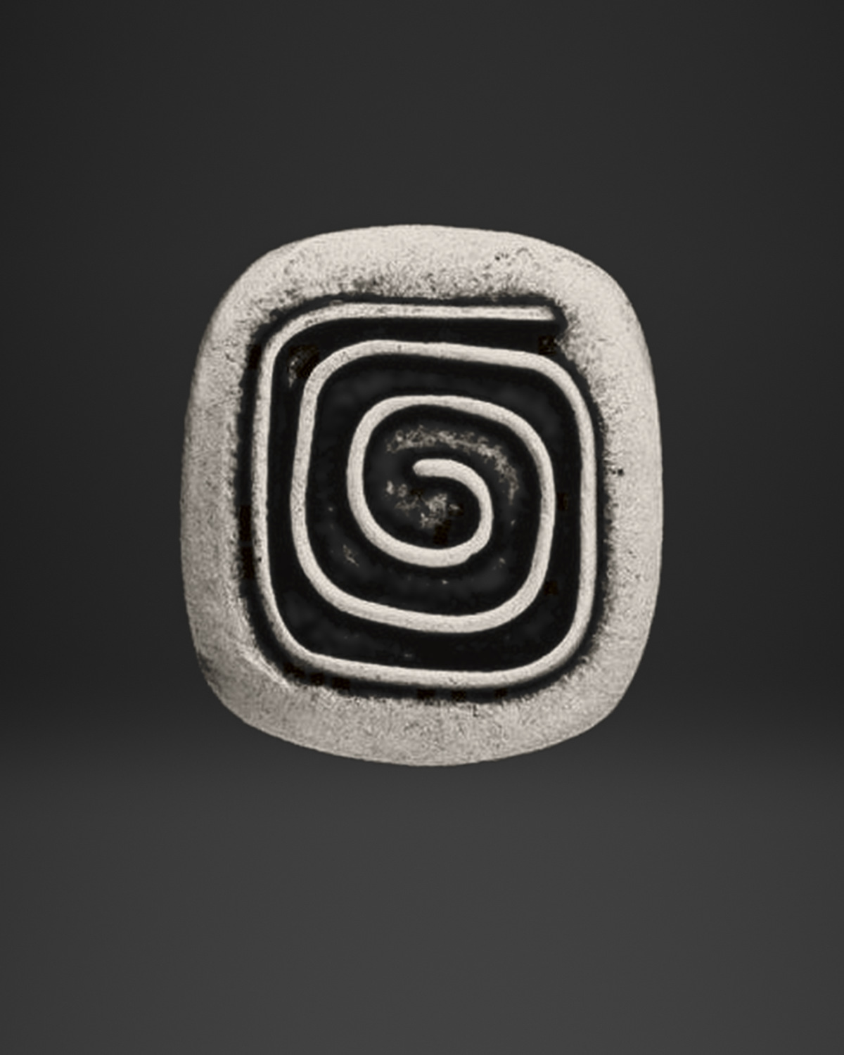 Square Wire Spiral Ring