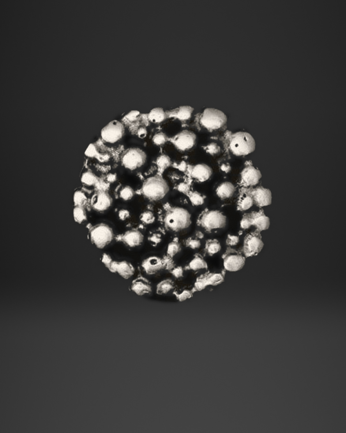 Granulated Dot Cluster Dome Ring