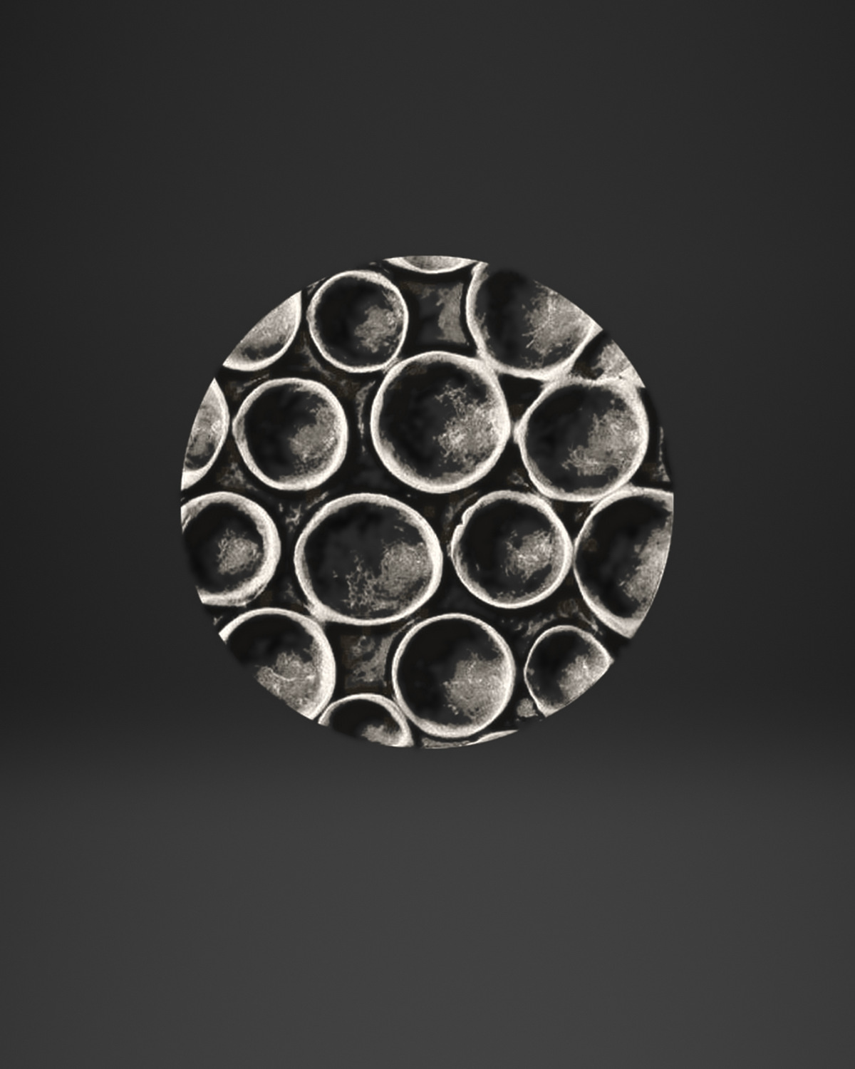 Bubble Circles Disc Ring