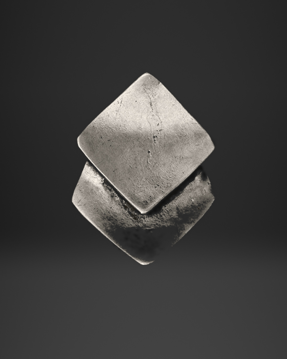 Double Diamond Plate Ring