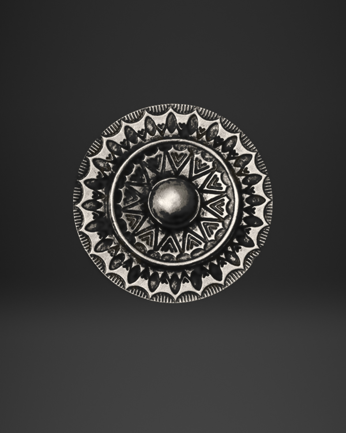 Ethnic Sun Mandala Ring