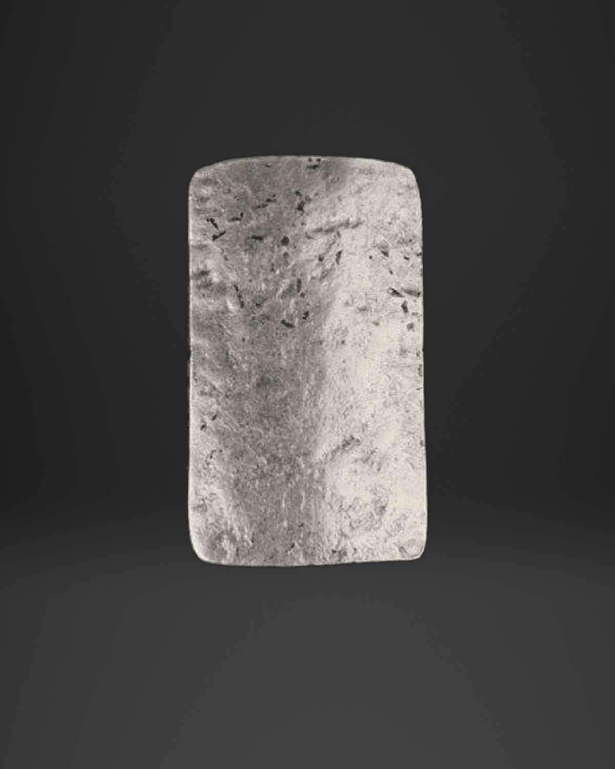 Hammered Rectangle Plate Ring