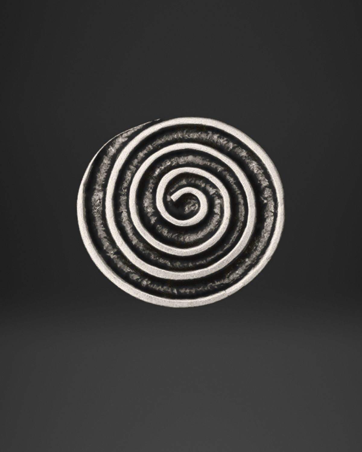 Classic Coil Spiral Disc Ring