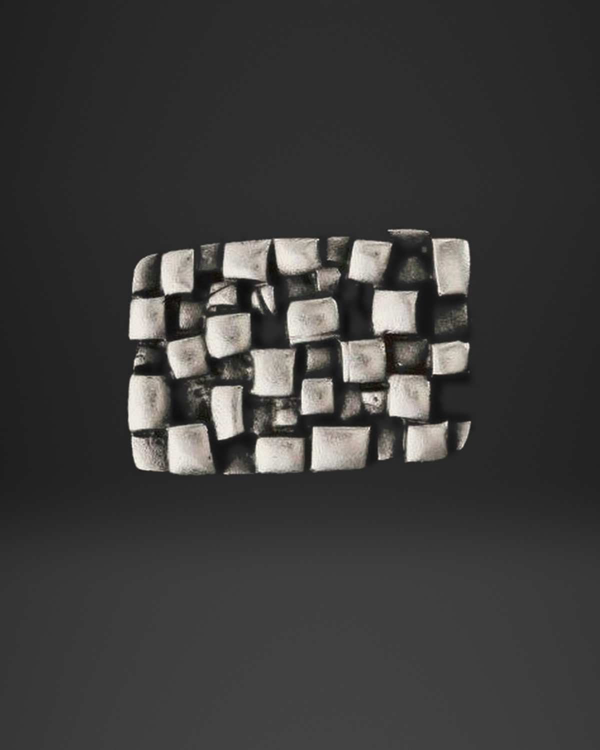 Checkerboard Tile Rectangle Ring