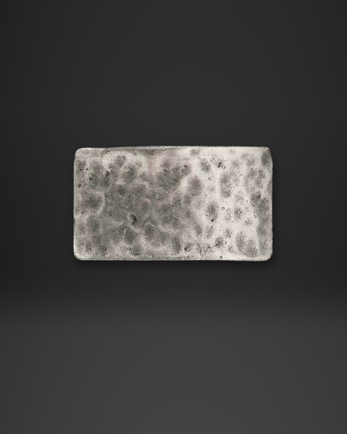Hammered Rectangle Bar Ring