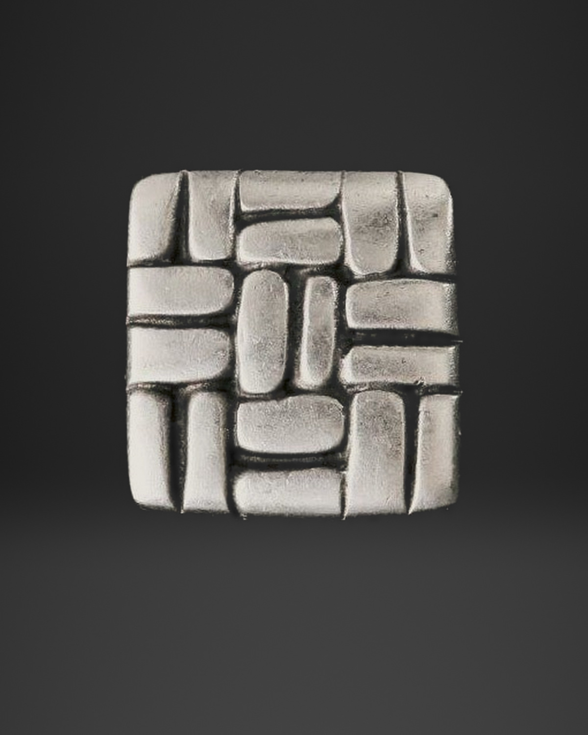 Parquet Weave Square Ring