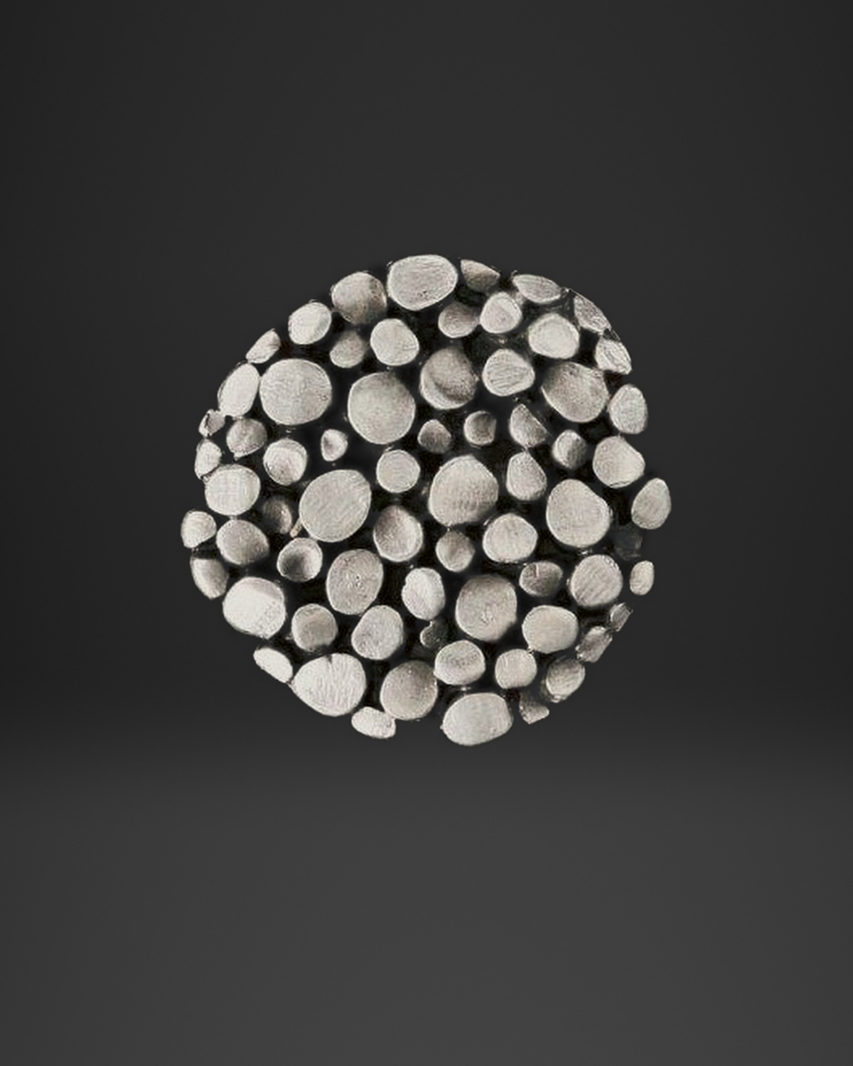 Stacked Pebble Dome Ring