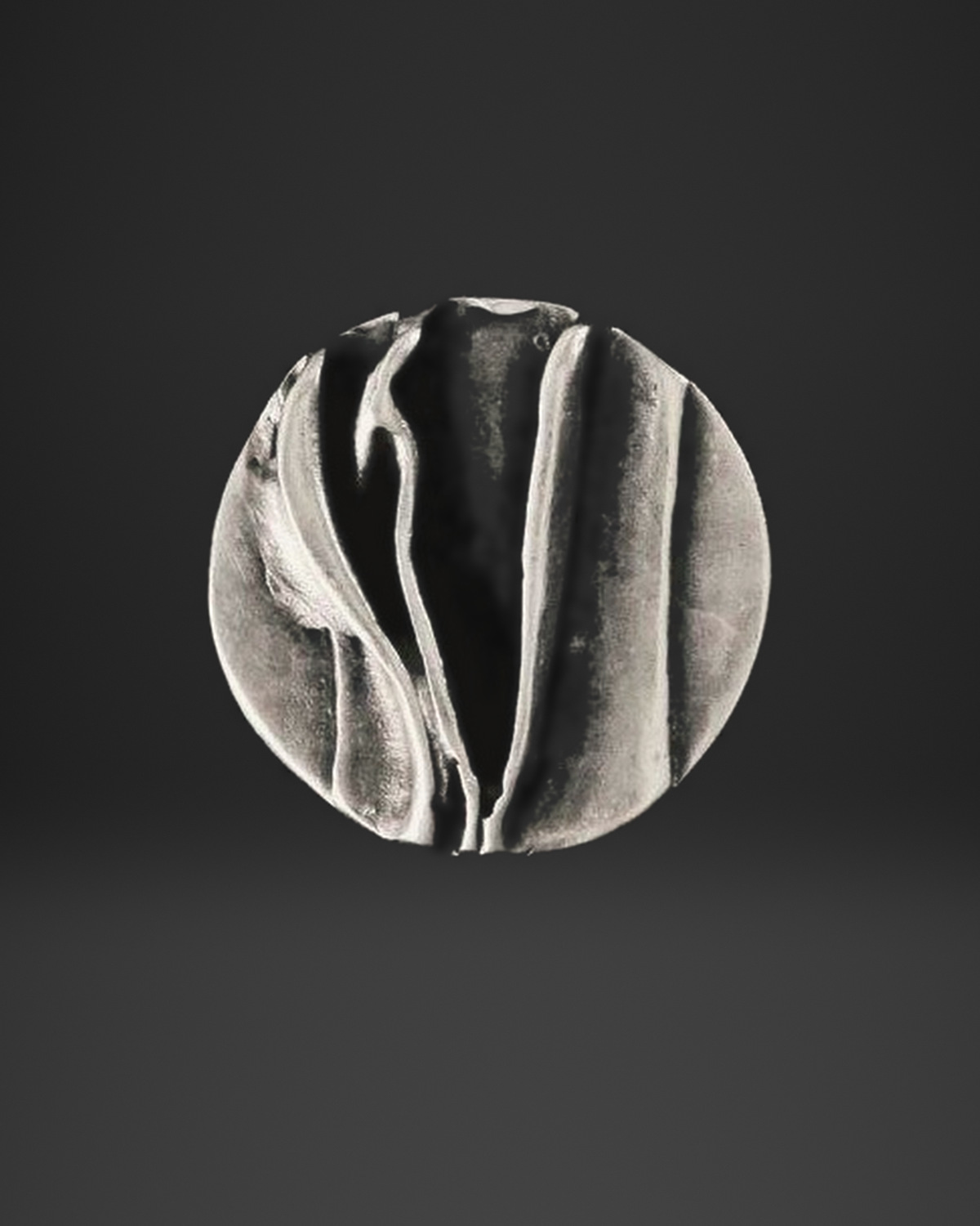 Draped Fold Disc Ring