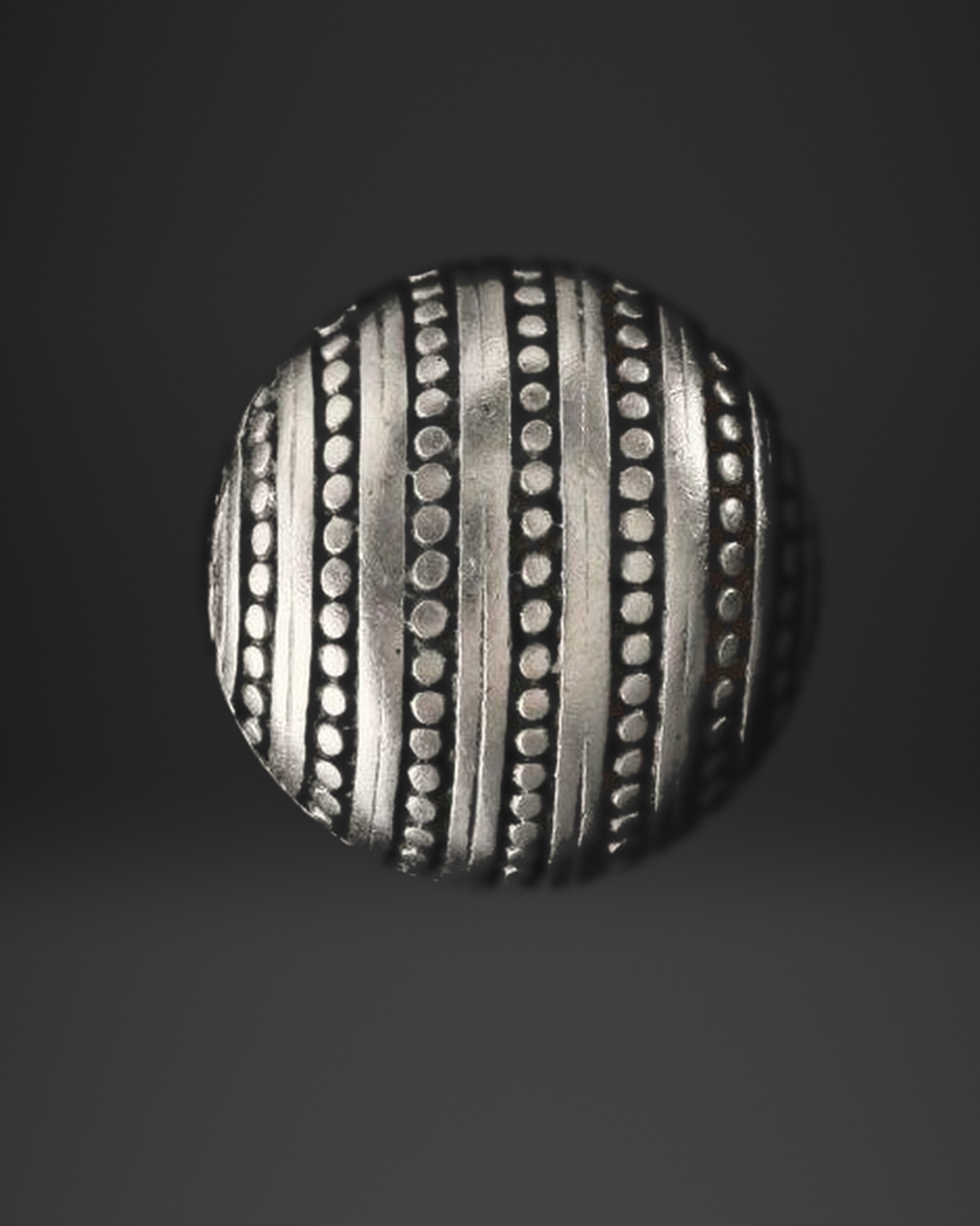 Dot and Stripe Dome Ring
