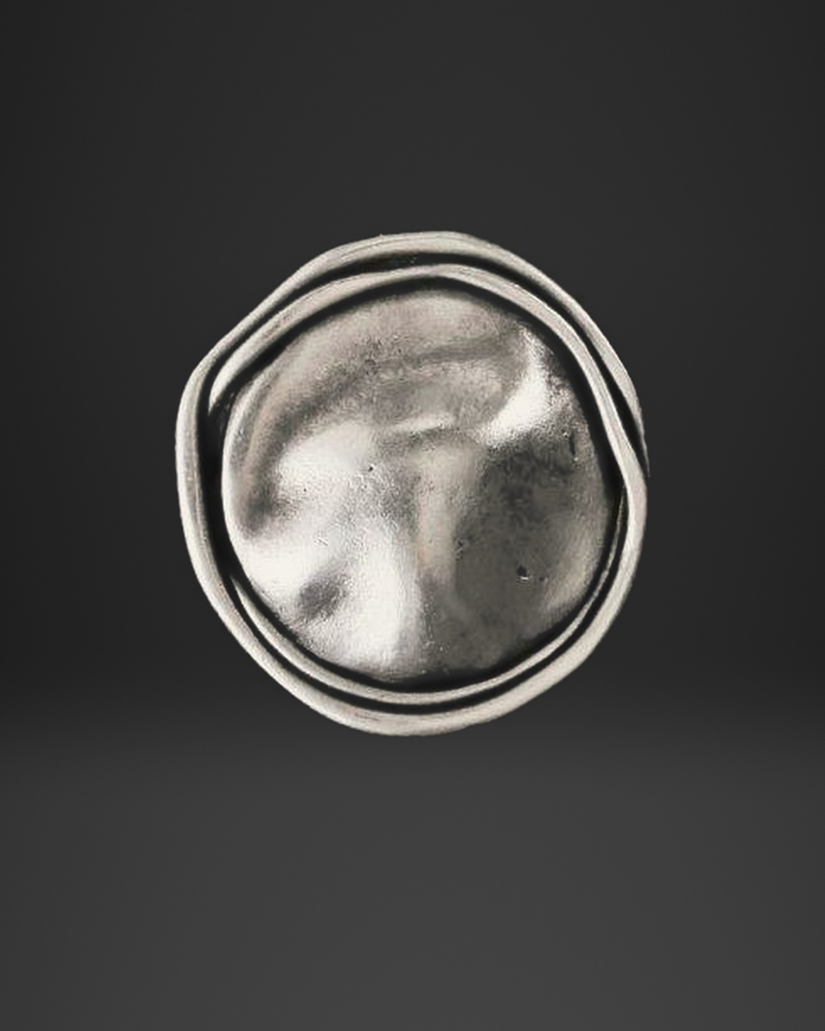 Wire Wrapped Organic Dome Ring