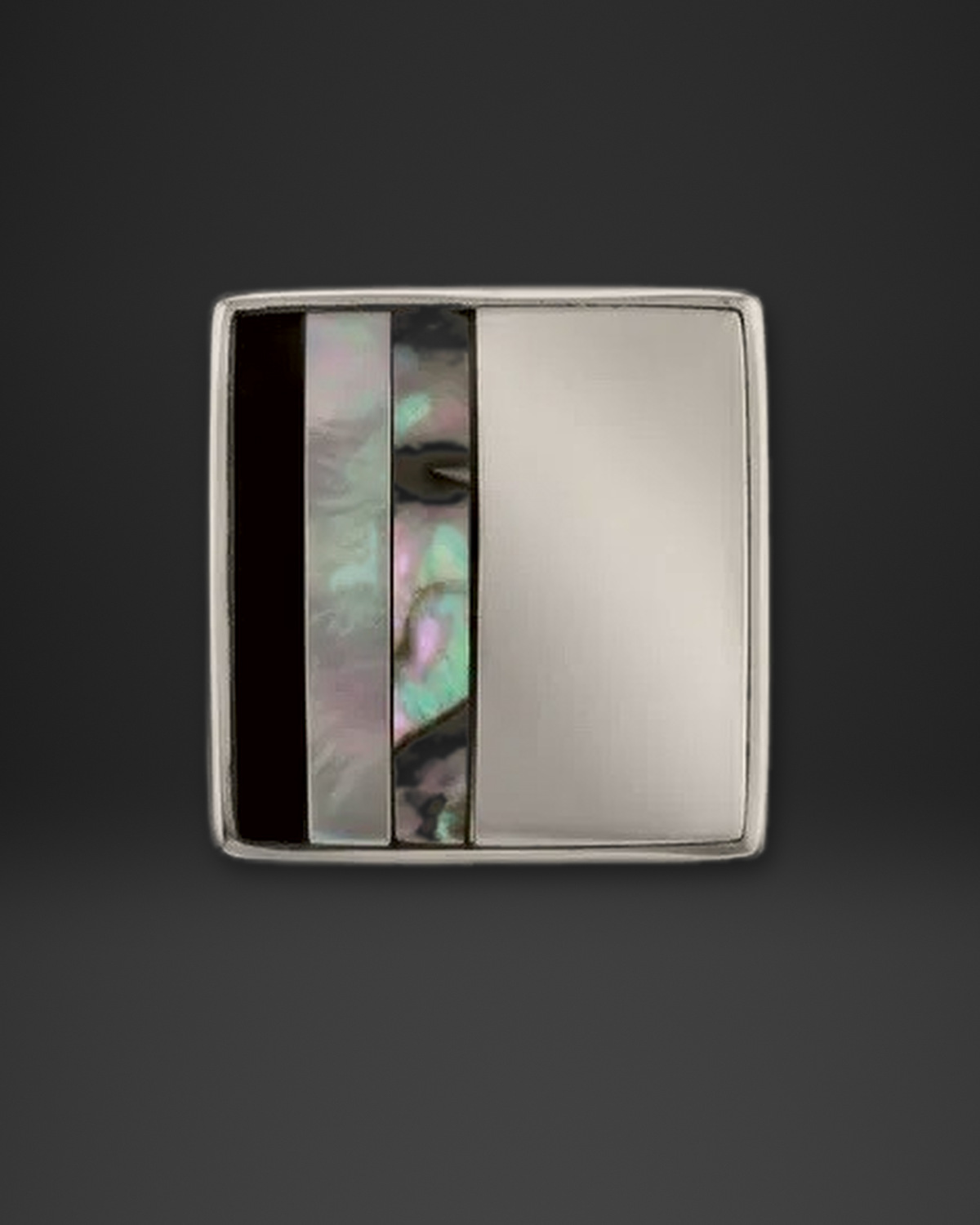 Mother of Pearl Inlay Square Ring