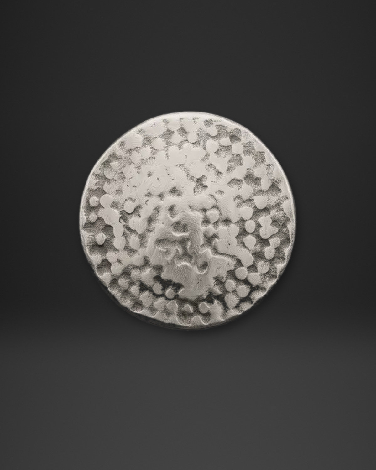 Hammered Dot Round Ring