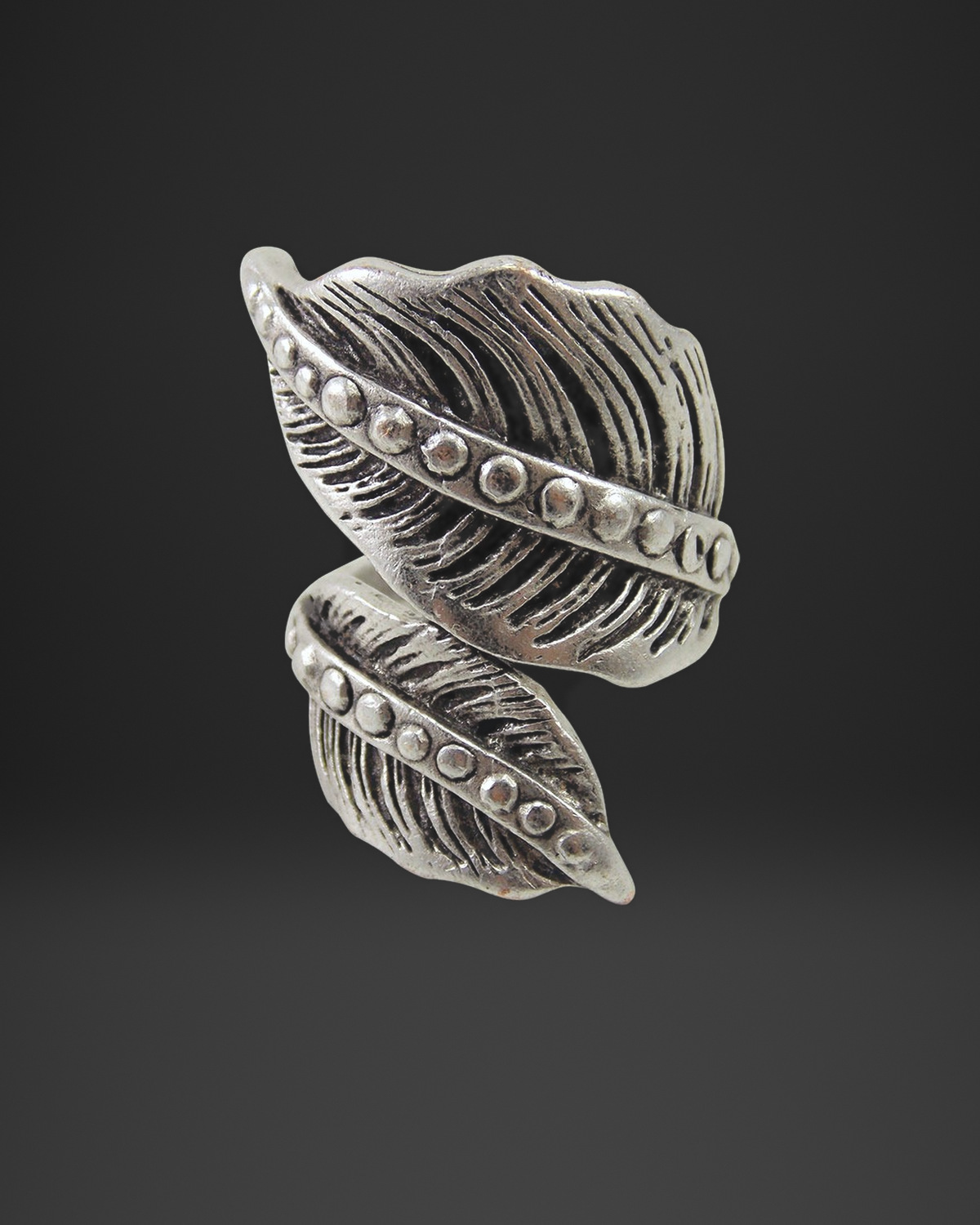 Double Feather Wrap Ring