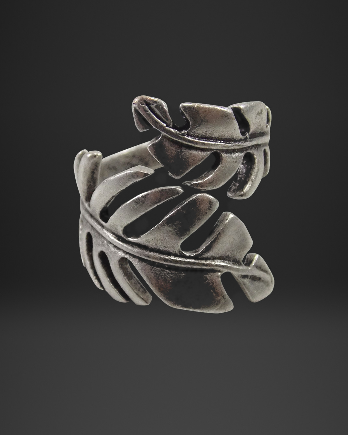 Wrapped Monstera Leaf Ring