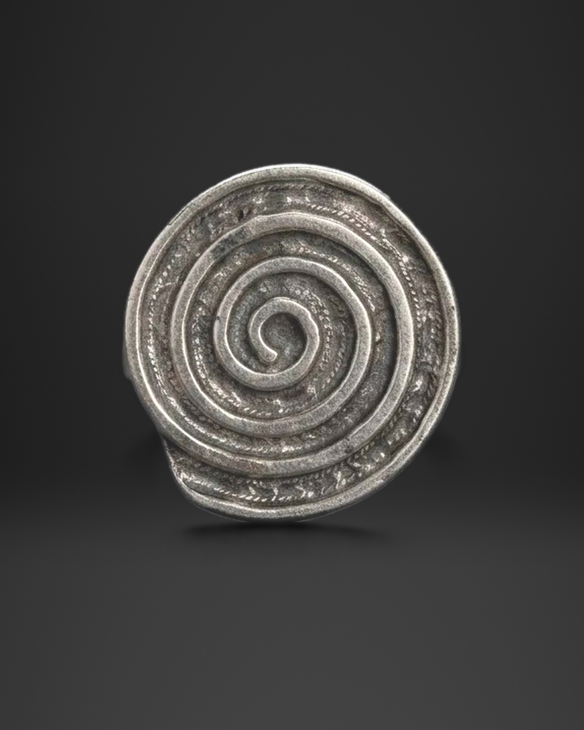 Rustic Coil Spiral Ring