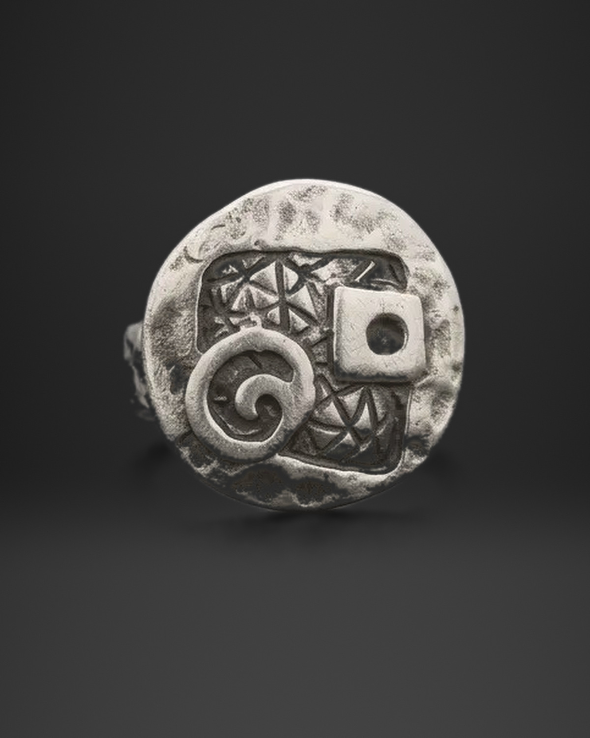 Spiral and Square Collage Ring