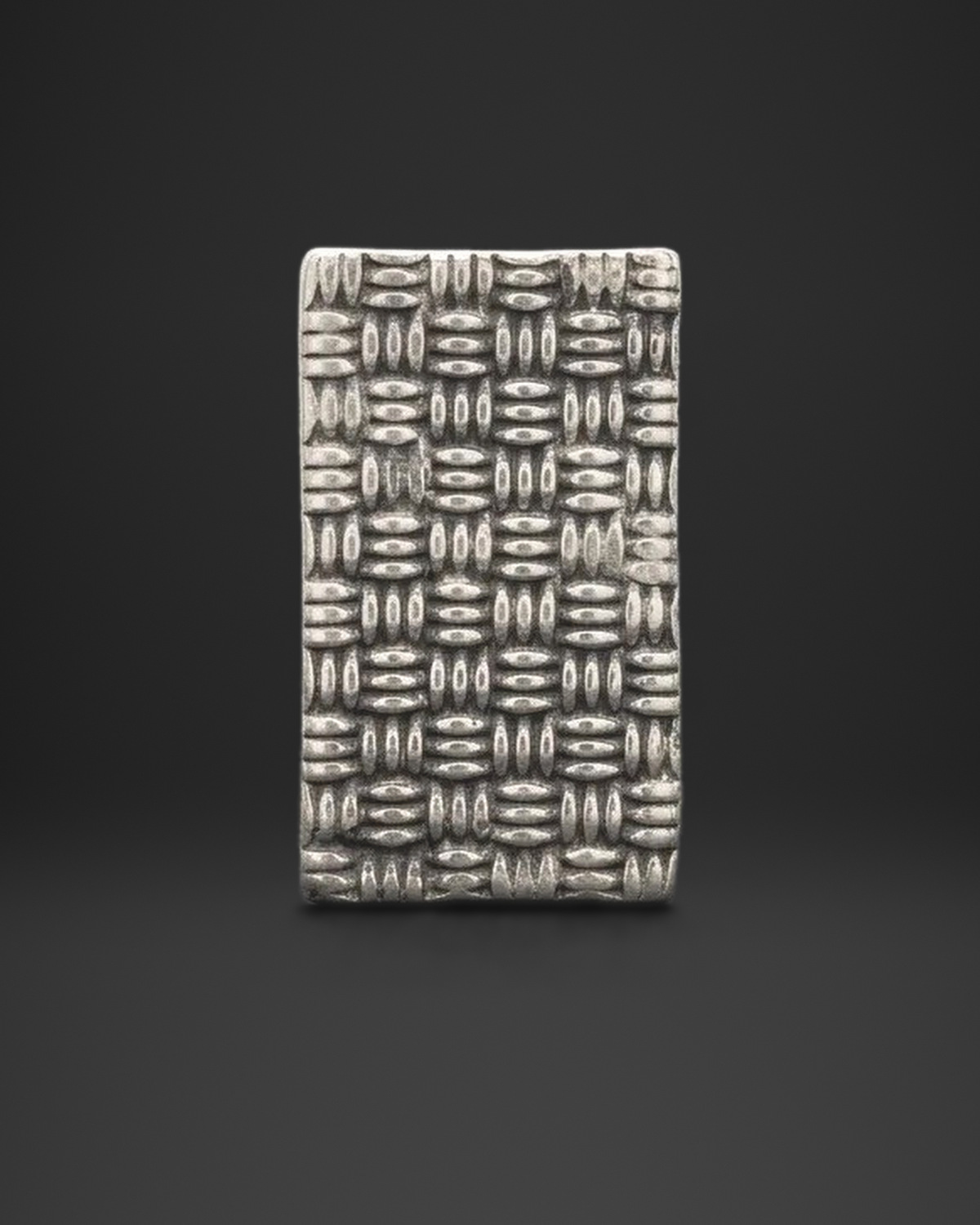 Basket Weave Rectangle Ring