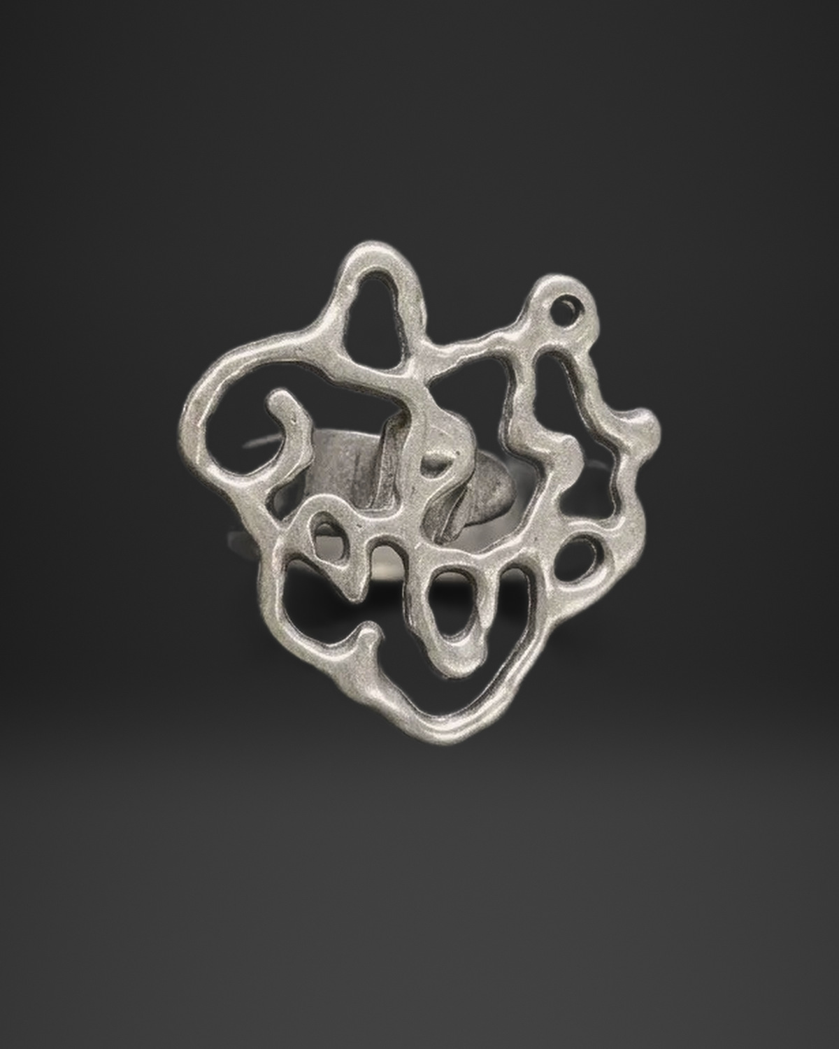 Molten Openwork Squiggle Ring