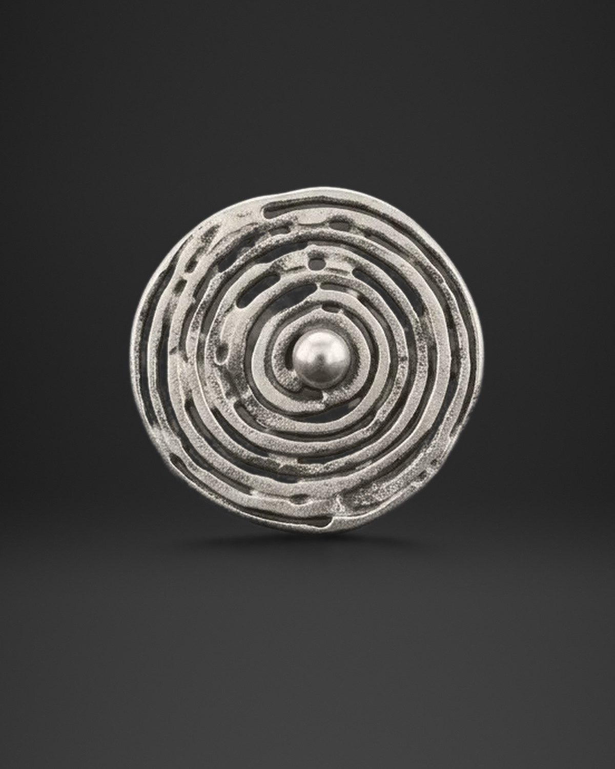 Spiral Labyrinth Ball Center Ring