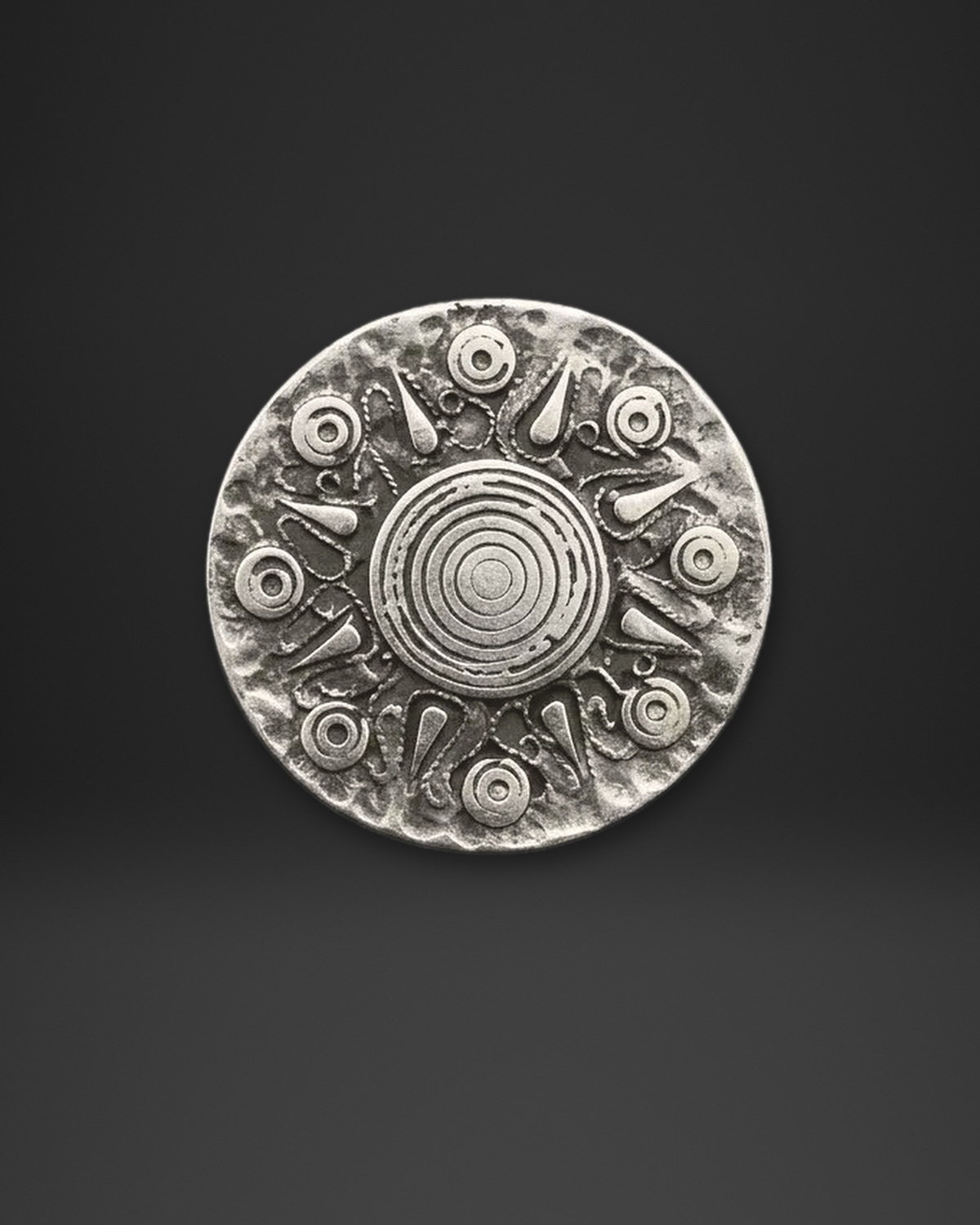 Ethnic Sun Medallion Ring