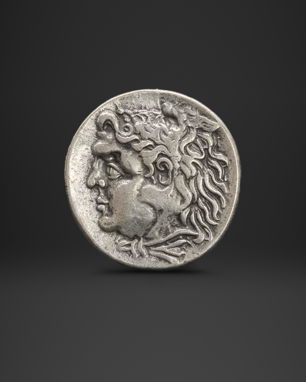 Lion Headdress Hero Coin Ring