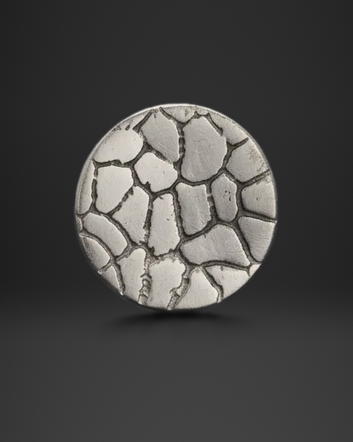 Crackle Mosaic Disc Ring