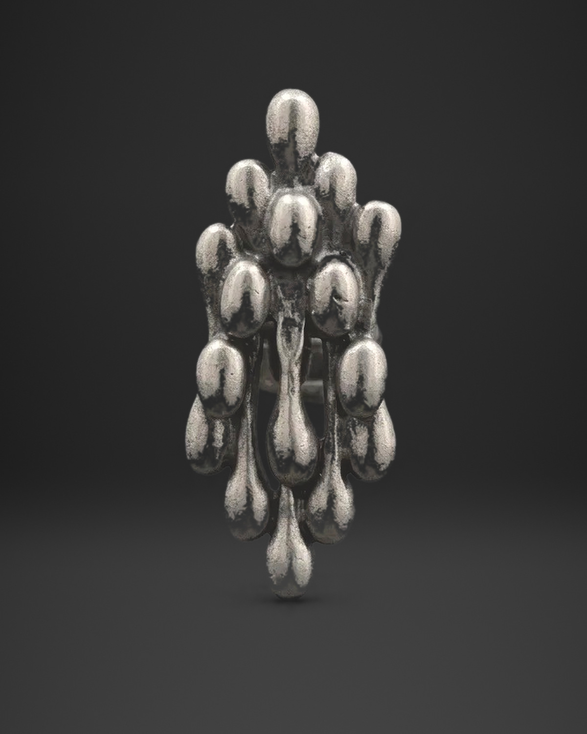 Drip Bead Cluster Ring