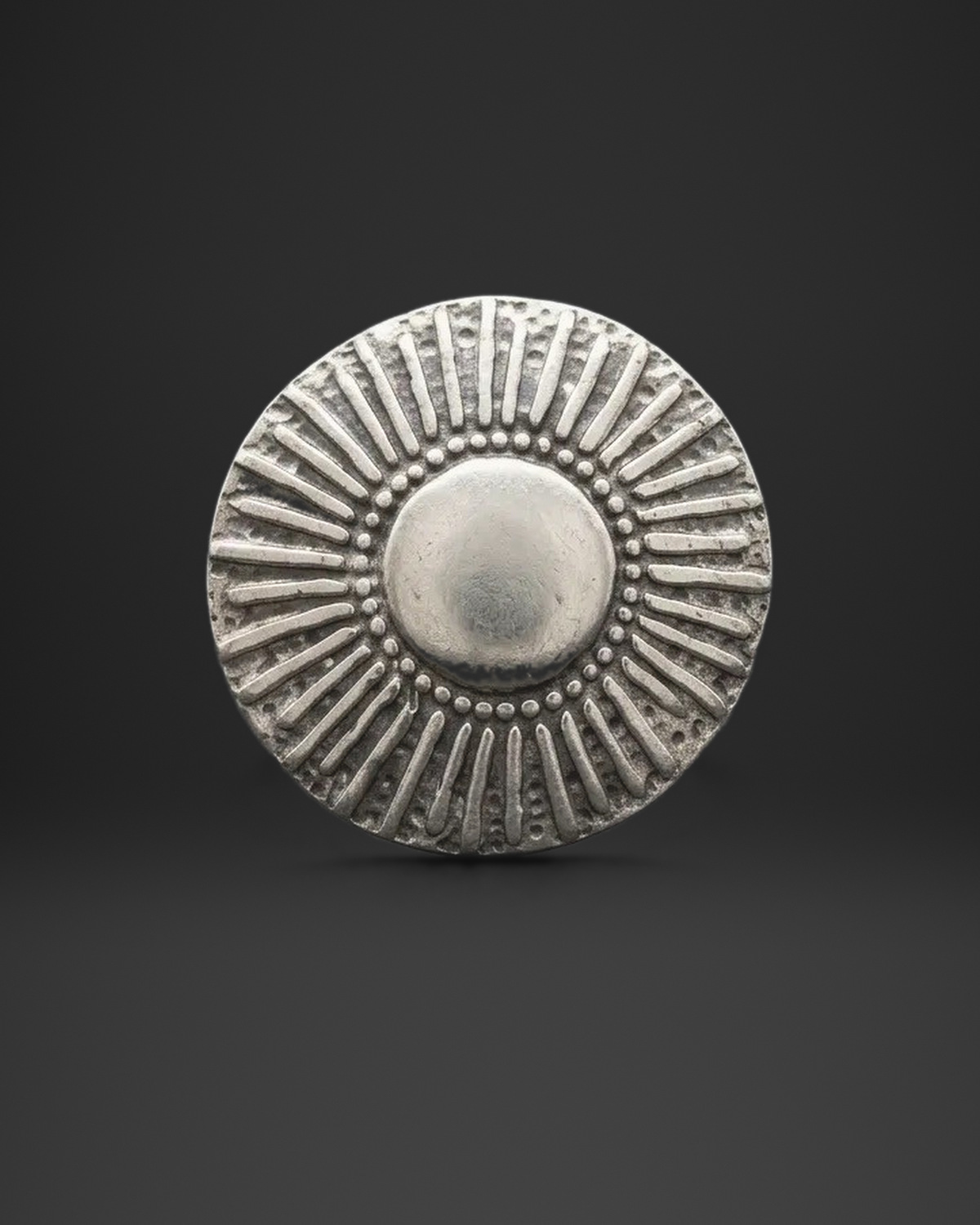 Sun Ray Beaded Dome Ring